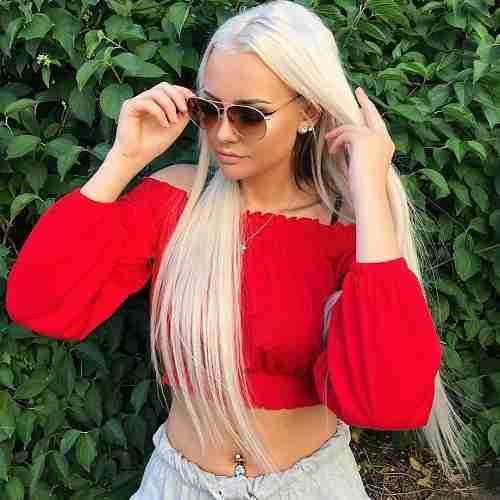 Kundebilde av hair extensions fra LuxusHair