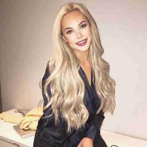 Kundebilde av hair extensions fra LuxusHair