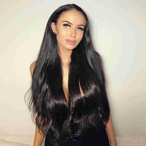 Kundebilde av hair extensions fra LuxusHair