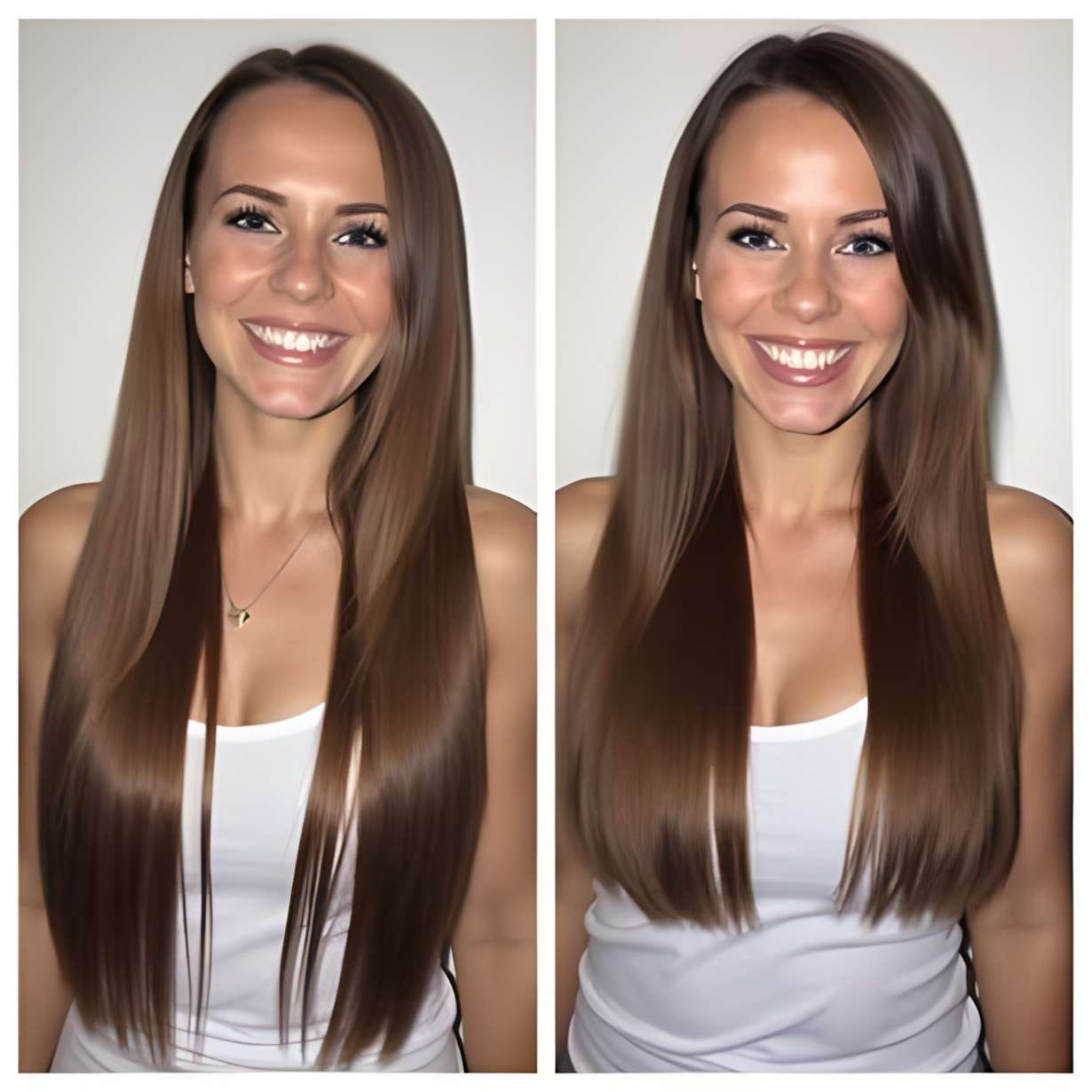 Tape Extensions - #7 Medium Ashbrown - 50 cm, bilde 2