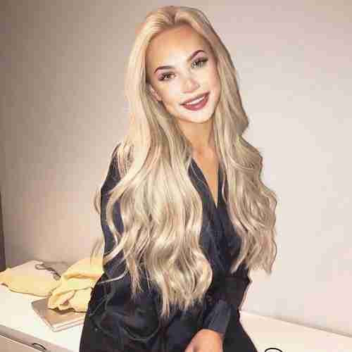 Kundebilde av hair extensions fra LuxusHair