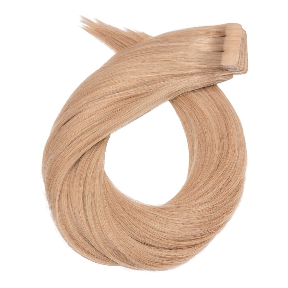Tape extensions i fargen #16 Honey Blonde, ekte hår